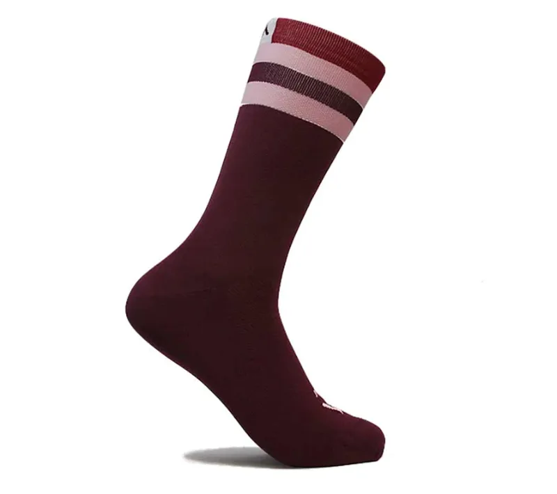 Mint Socks 8-inch Cycling Socks - Spoken Rosso